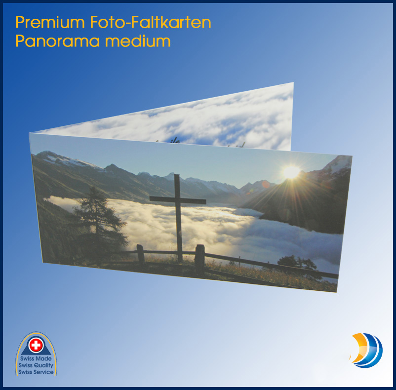 Panorama Fotokarte Flip medium Expert Foto